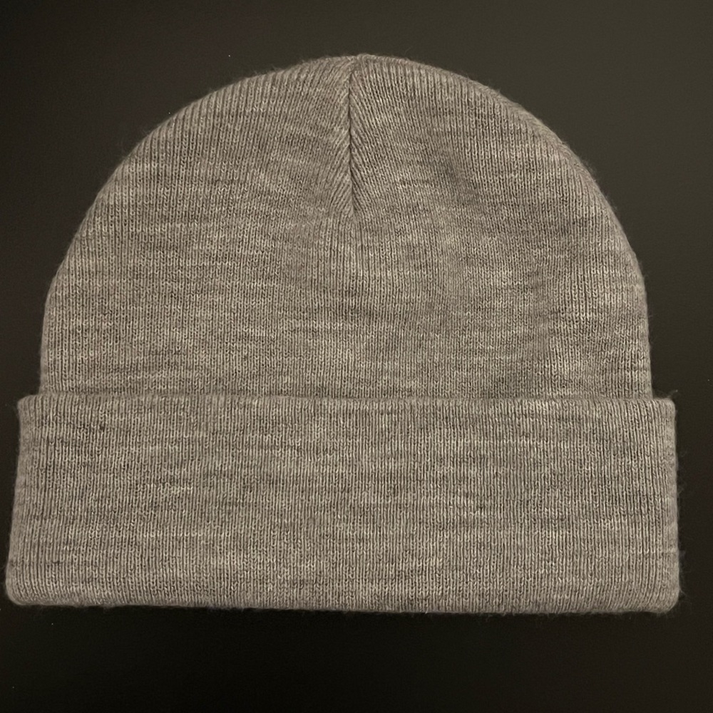 Grey and gold bee beanie - Picture 2 of 2